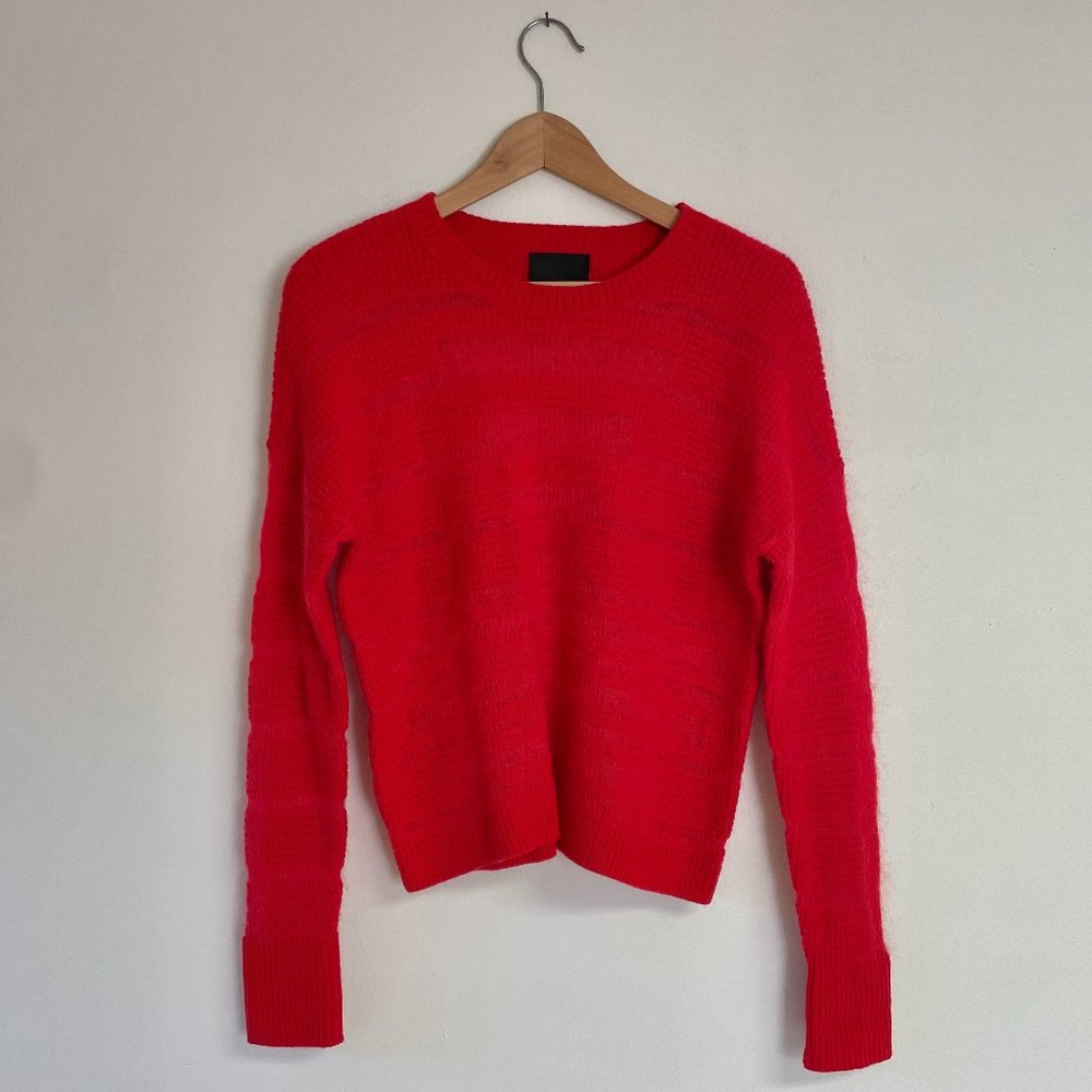 INTERMIX red scoop neck sweater